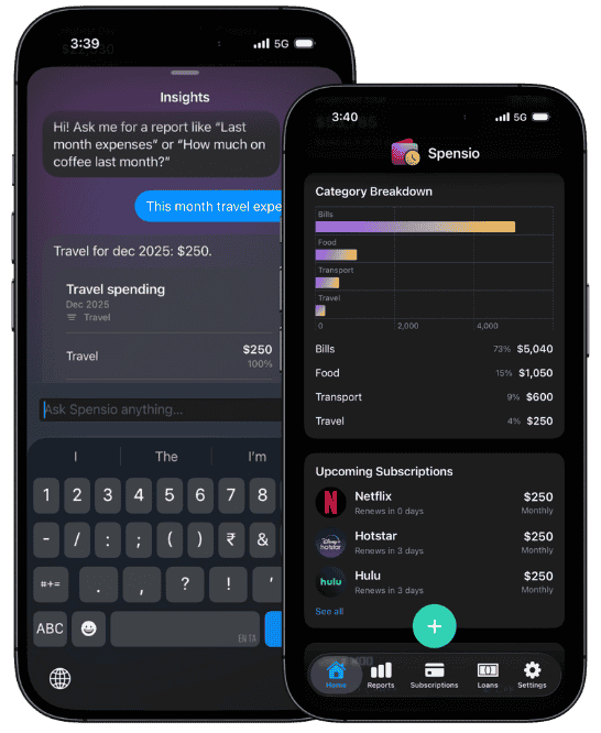 Spensio AI Chat and Subscription Tracker